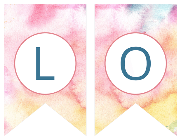 Banners - Pastel Watercolors