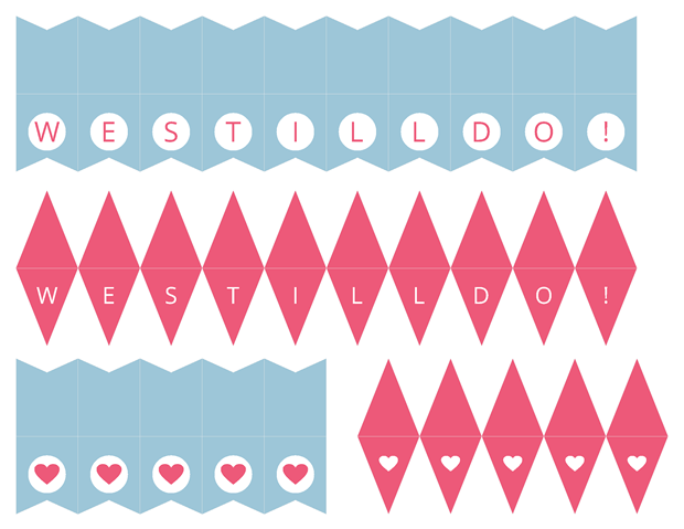 Mini Cake Banners