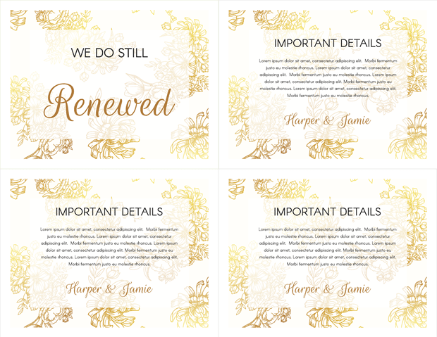 Important Details Card - Photo Prop